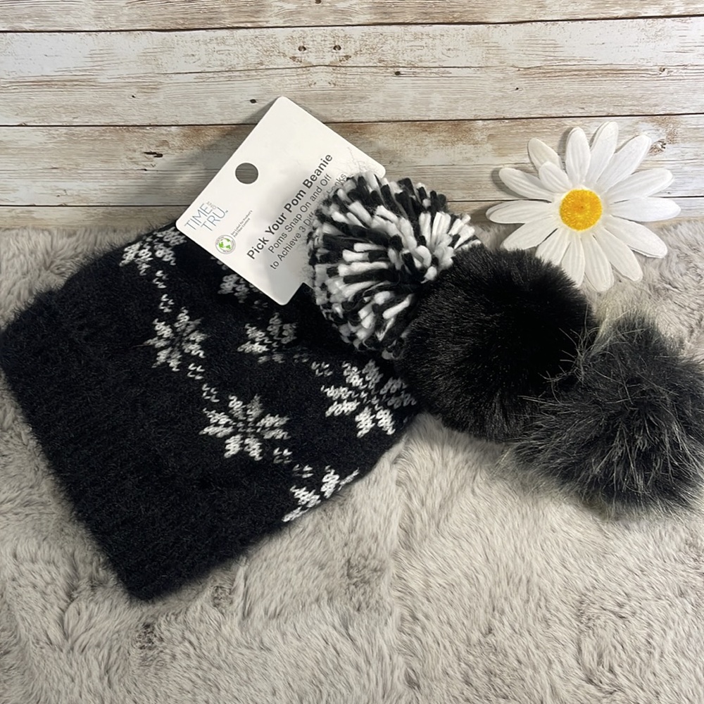 Pick Your Pom Beanie by Time and Tru
